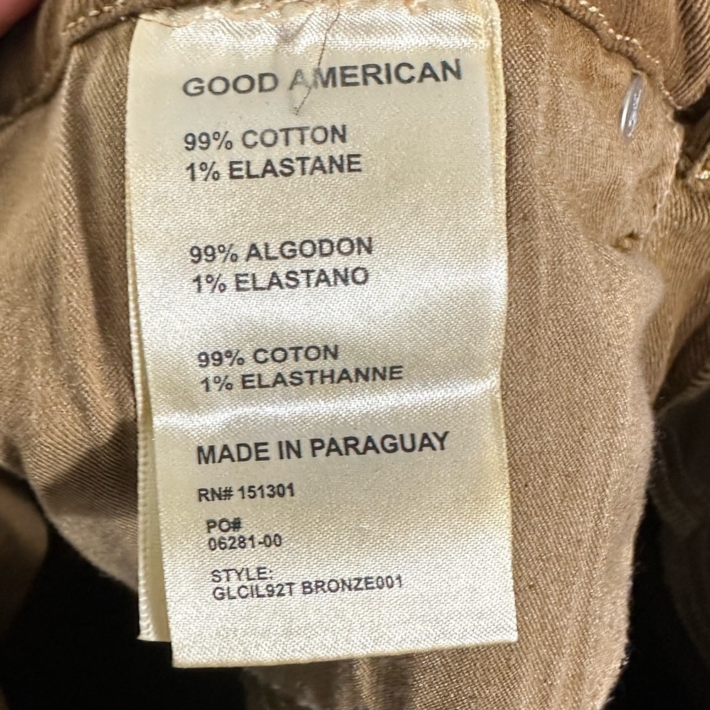 Good American Legs Cig Bronze Jean Size 2/26 NWOT - Picture 5 of 7